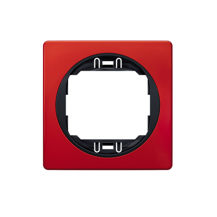 Рамка единична червена 80х80 EON - Ключове и контакти
