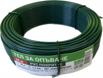 Тел за опъване с PVC покритие Ф2.6mm L=50m Цвят зелен