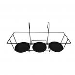 Стойка за саксия тройна метална 61х21х20 см