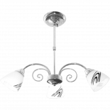 Полилей XENIA 3хЕ27 хром чашка бяла