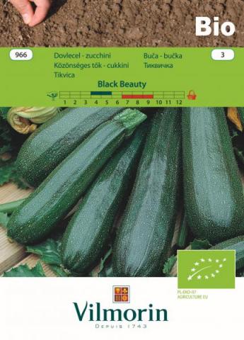 Вилморин семена Тиквичка Black Beauty БИО - Семена за плодове и зеленчуци