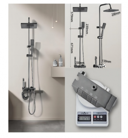 Душ система Piano key, снимка 2 - Смесители и душове