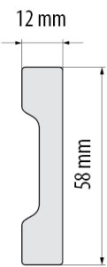 Комплект PVC профили за врата DP2/ бял, снимка 2 - Первази