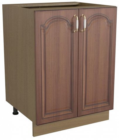 Долен шкаф с две врати "Орех", Н 60см - Модулни кухни с онлайн поръчка