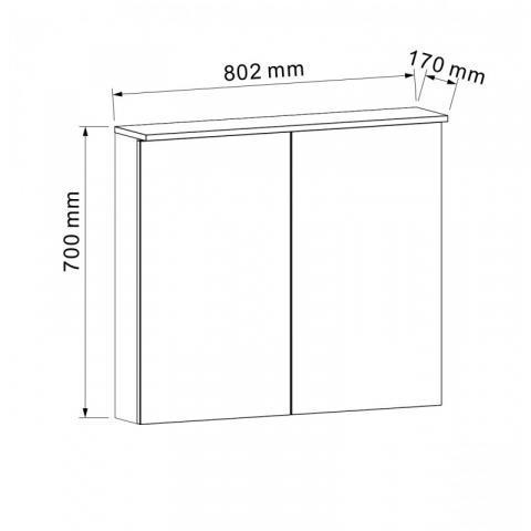 Огледален
шкаф Alfio, снимка 2 - Pvc