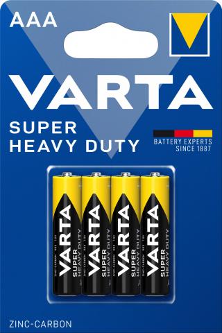 Батерии VARTA SUPER HEAVY DUTY ААА ЦИНК 4БР. - Батерии