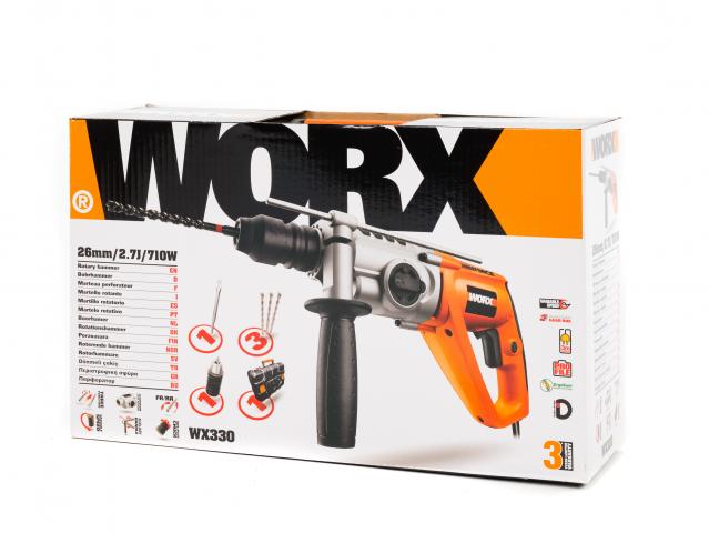 ПЕРФОРАТОР WORX WX330, снимка 3 - Кабелни перфоратори