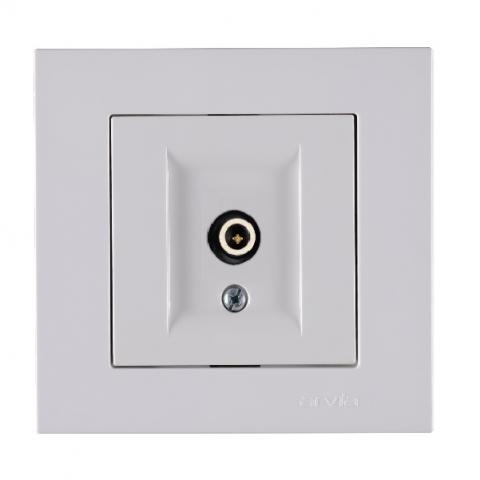 KAREN бял розетка TV крайна IEC мъжки 18dB - Ключове и контакти