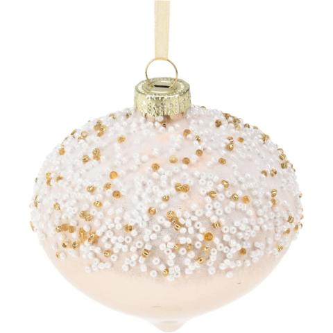 Коледна висулка с мъниста, снимка 4 - Висулки за елхата