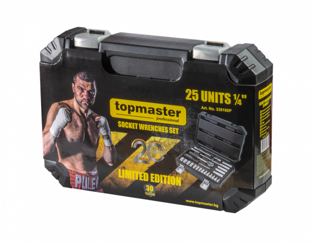 Комплект инструменти Topmaster 1/4" 25 части, снимка 3 - Комплекти ръчни инструменти