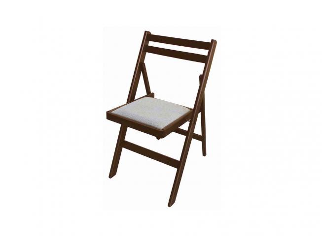Сгъваем стол с тапицерия орех - Столове
