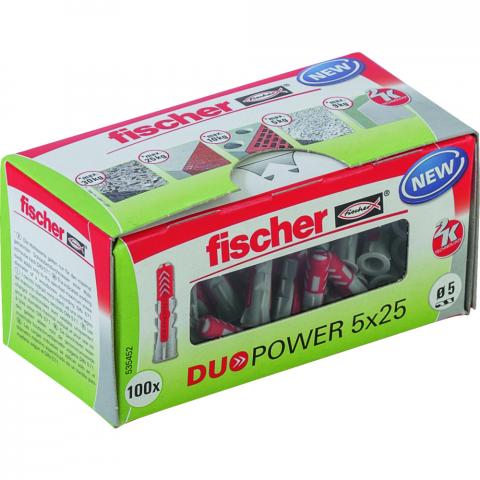Универсален дюбел 5x25 DUOPOWER, снимка 2 - Универсални дюбели