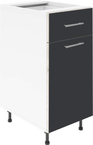 Крафт D2 долен шкаф с една врата и чекмедже 40см, антрацит - Модулни кухни с онлайн поръчка