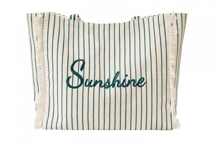 Плажна чанта Sunshine петрол - Пазарски чанти