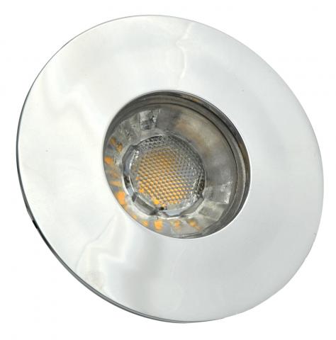 Led луна PMMA хром 4W/ 3000K IP44 кръгла - Плафони за баня