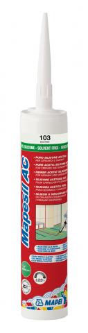Силикон Mapei MAPESIL AC 103 Лунно бял 310 мл - Силикони