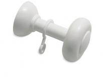 Аксесоар  декоративен държач 8 см бяло