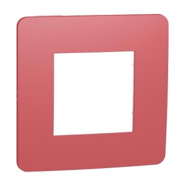 Декор. рамка Unica Studio Color 1X, червена/бял - Ключове и контакти