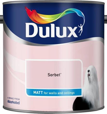 Интериорна боя DuluxMat 2.5 л, шербет - Цветни бои