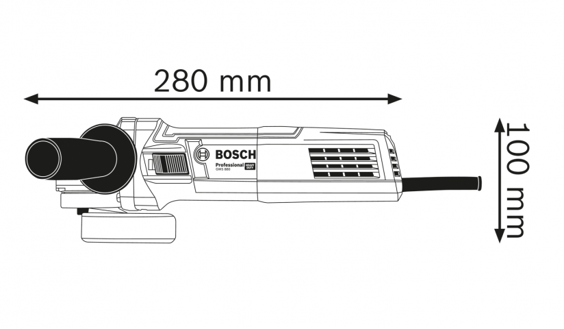 Ъглошлайф Bosch Blue GWS 880, снимка 3 - Ъглошлайфи 125мм