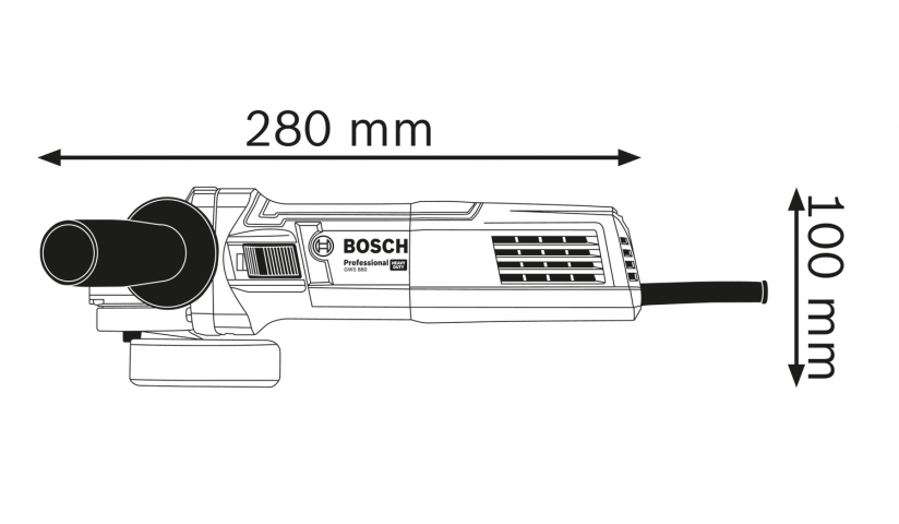 Ъглошлайф BOSCH Blue GWS 880, снимка 3 - Ъглошлайфи 125мм