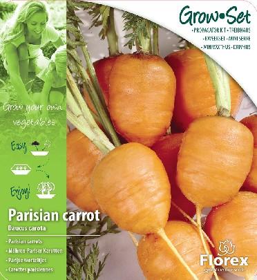 Сет за разсад- Морков Parisian - Семена за плодове и зеленчуци