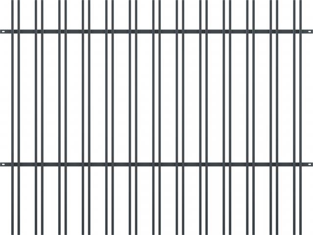 Оградно пано ALABAMA H=1.50m L=2.0m антрацит (RAL 7016) - Оградни пана и врати