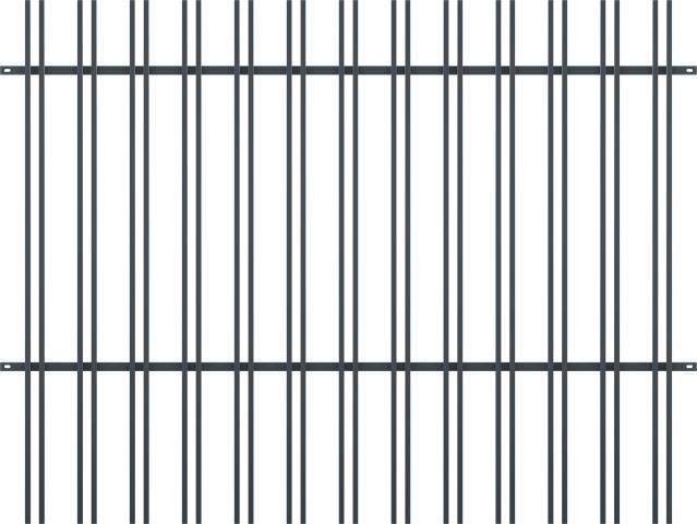 Оградно пано ALABAMA H=1.50m L=2.0m антрацит (RAL 7016) - Оградни пана и врати