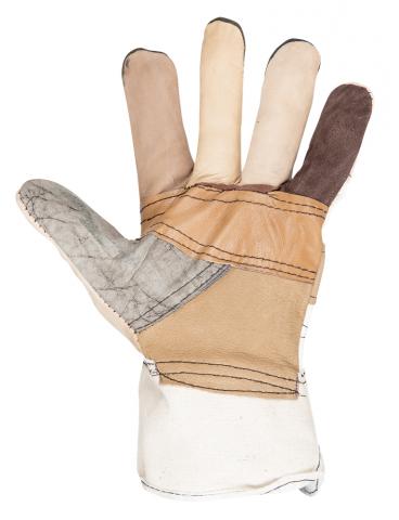 Ръкавици от кожа и плат Ruff №10, снимка 2 - Кожени ръкавици