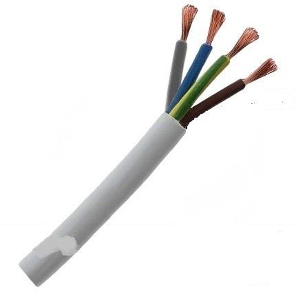 Кабел H03VV-F 4x0.50mm2 бял - Гъвкави кабели с pvc изолация