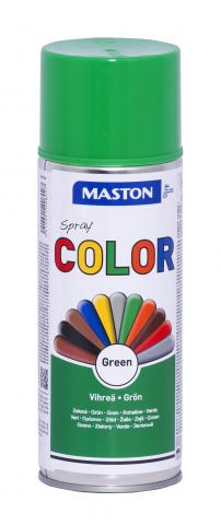 Спрей боя Maston 0.4л, зелен гланц - Спрей бои универсални
