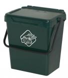 Кош за боклук с дръжка и капак зелен 30 л.