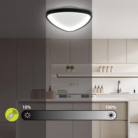 LED плафон Andromeda 230 V черен, снимка 5 - Плафони
