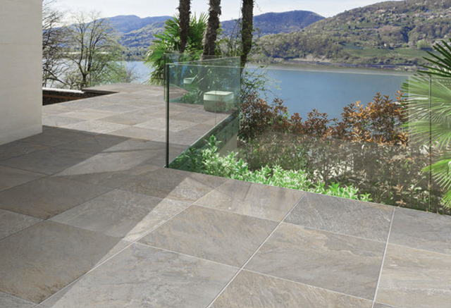 Гранитогрес Quarzite Grigio 50x50 см, снимка 4 - Гранитогрес
