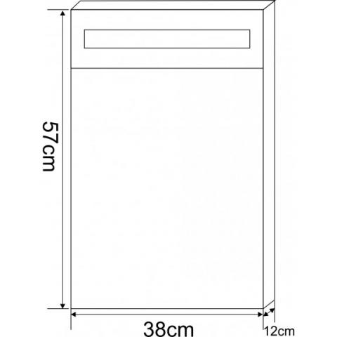Огледален шкаф  LED осветление, снимка 2 - Pvc