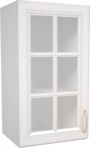 Горен шкаф с витрина 40х72 Мишел - Модулни кухни с онлайн поръчка