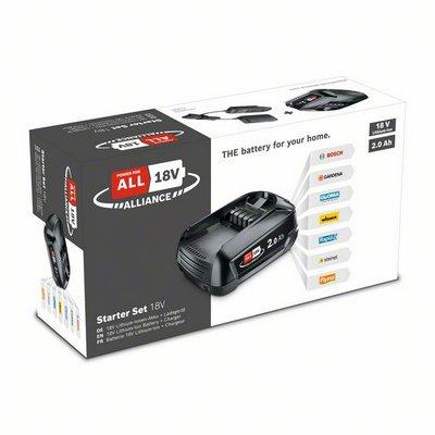 Стартов сет Bosch PBA батерия 18V 2Ah + зарядно AL18V-20, снимка 2 - Батерии и зарядни устройства