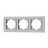 Рамка тройна Zena сива