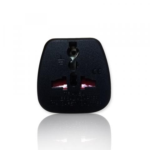 Универсален шуко адаптер DIVA - черен, снимка 2 - Кабели и адаптери тв & аудио
