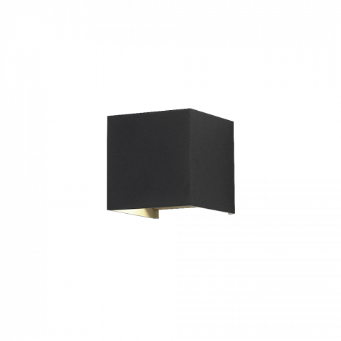 LED фасадно тяло Залцбург 6W 600Lm IP54 4000K, черно - Градински лампи