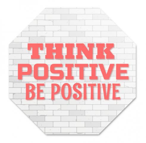 Картина с рамка Think positive - Картини и рамки