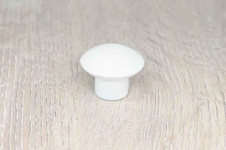 Дръжка мебелна Гъбка - бяла комплект 2бр. - Дървени дръжки