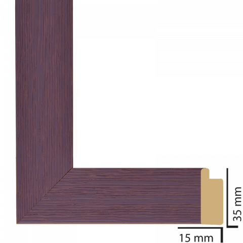 Рамка с паспарту дърво 40х50 см лилаво - Картини и рамки