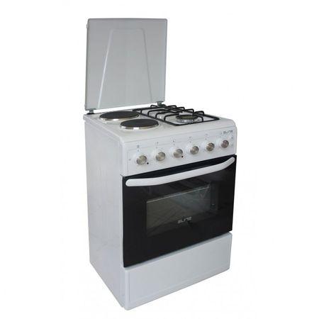 Готварска печка - комбинирана Elite EFC-60G60 - Бяла техника