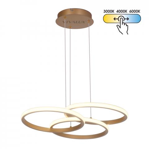 LED полилей Medelin-P 230 V злато - Полилеи