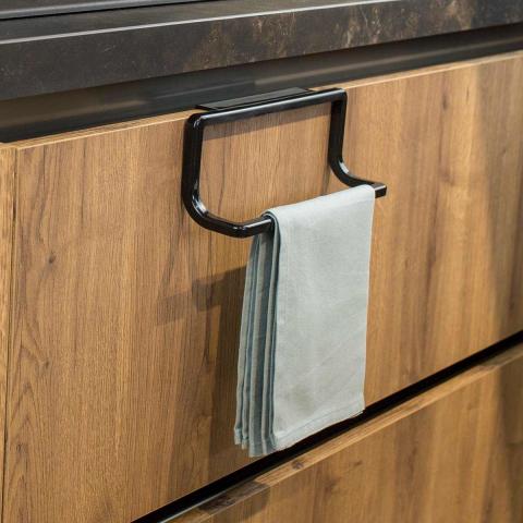 Поставка за кърпа, Черна - Закачалки
