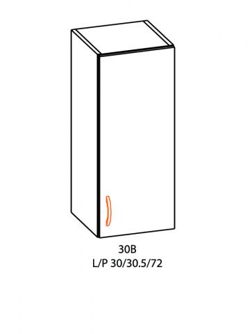Горен шкаф Оля В30х30.5х72 см, десен, снимка 2 - Модулни кухни с онлайн поръчка