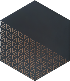 Декор Solid Triangle 21.5x25 Black - Декор