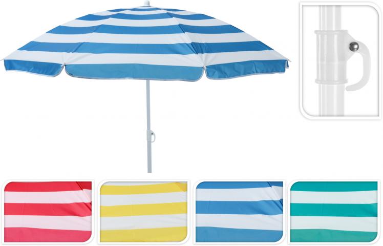 Плажен чадър Ф150см, разл. цветове - Плажни чадъри