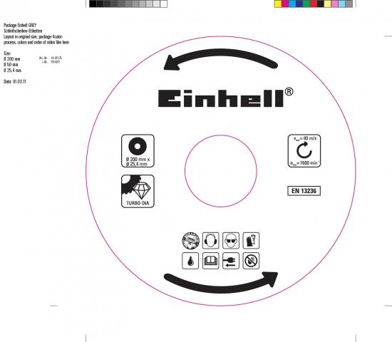 Диамантен диск за TE-TC 620 U Einhell 200 мм, снимка 2 - Диамантени дискове